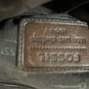 Fossil Women’s Brown Leather Slip-On Loafer